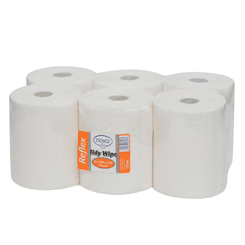 Nova Tidy Wipes (Reflex) 6×200×150m | 21 gsm