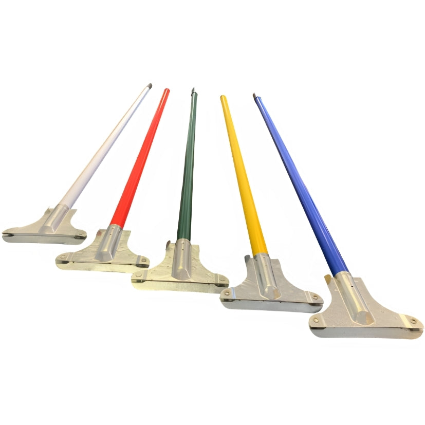 PVC Coated Fan Mop Wooden Handle with Metal Clip