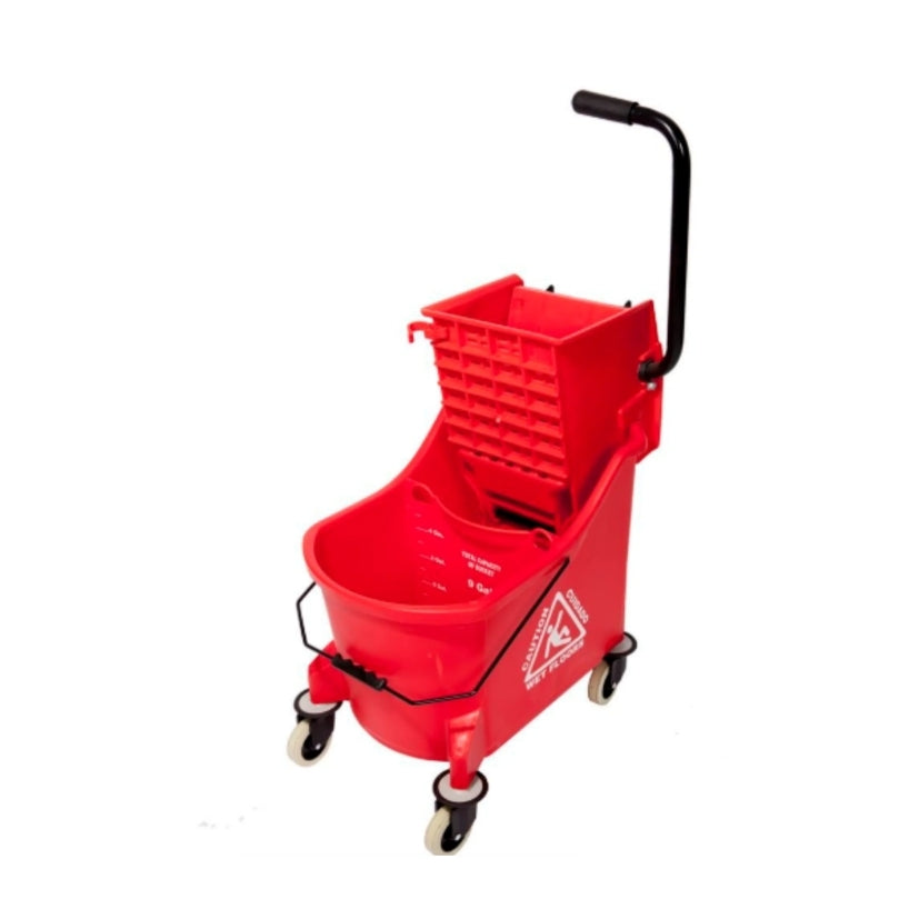 33L Mop Bucket with Divider & Wringer