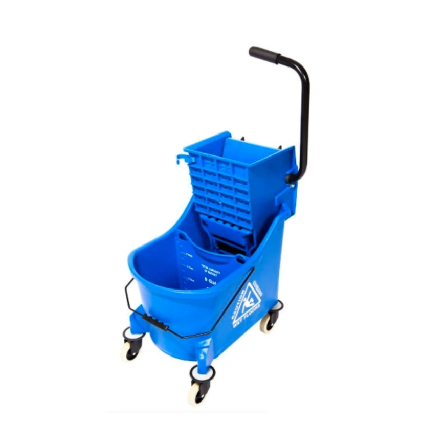 33L Mop Bucket with Divider & Wringer
