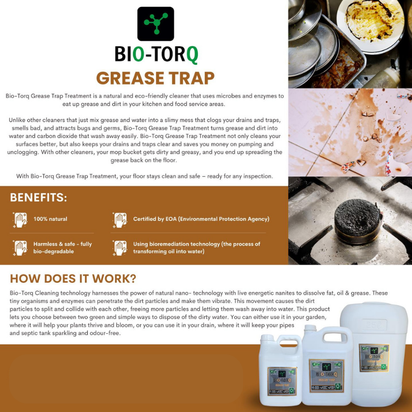 BIO-TORQ GREASE TRAP TREATMENT